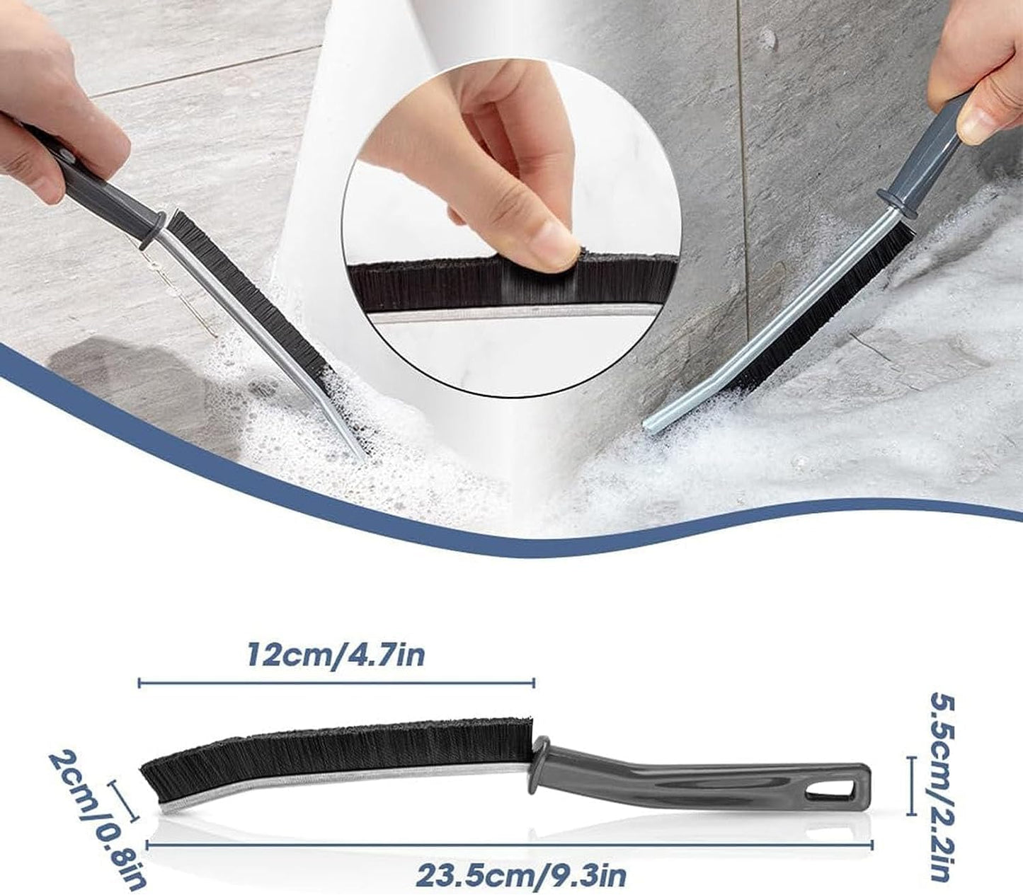 This Gap Cleaning Brush is a versatile tool designed to tackle hard-to-reach areas and tight crevices in various parts of your home.