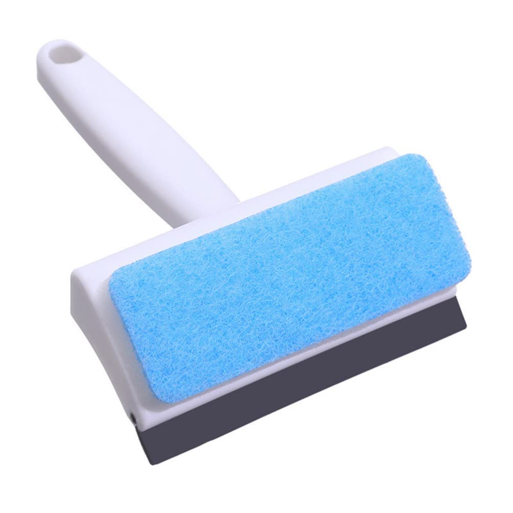 2-in-1 Window Squeegee & Scrubber - Multi-Glass Cleaner for Home, Car & Shower Doors