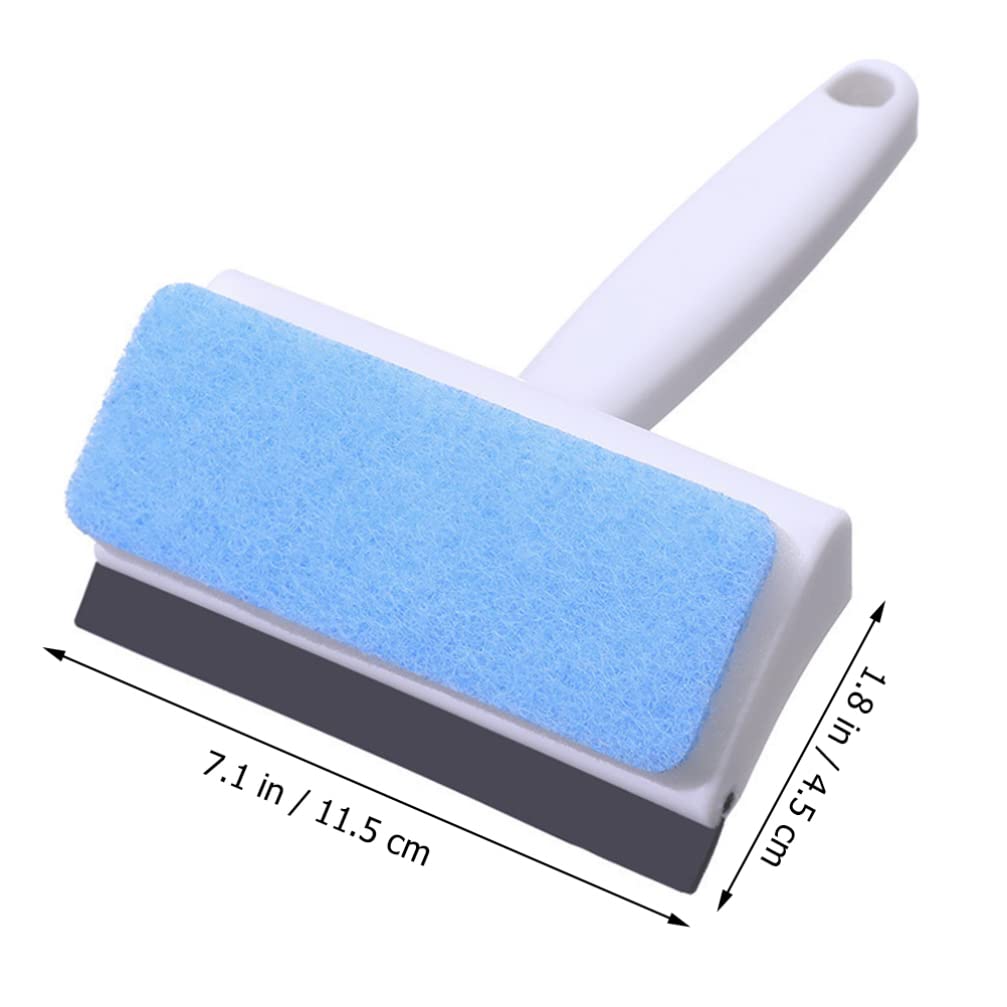 2-in-1 Window Squeegee & Scrubber - Multi-Glass Cleaner for Home, Car & Shower Doors