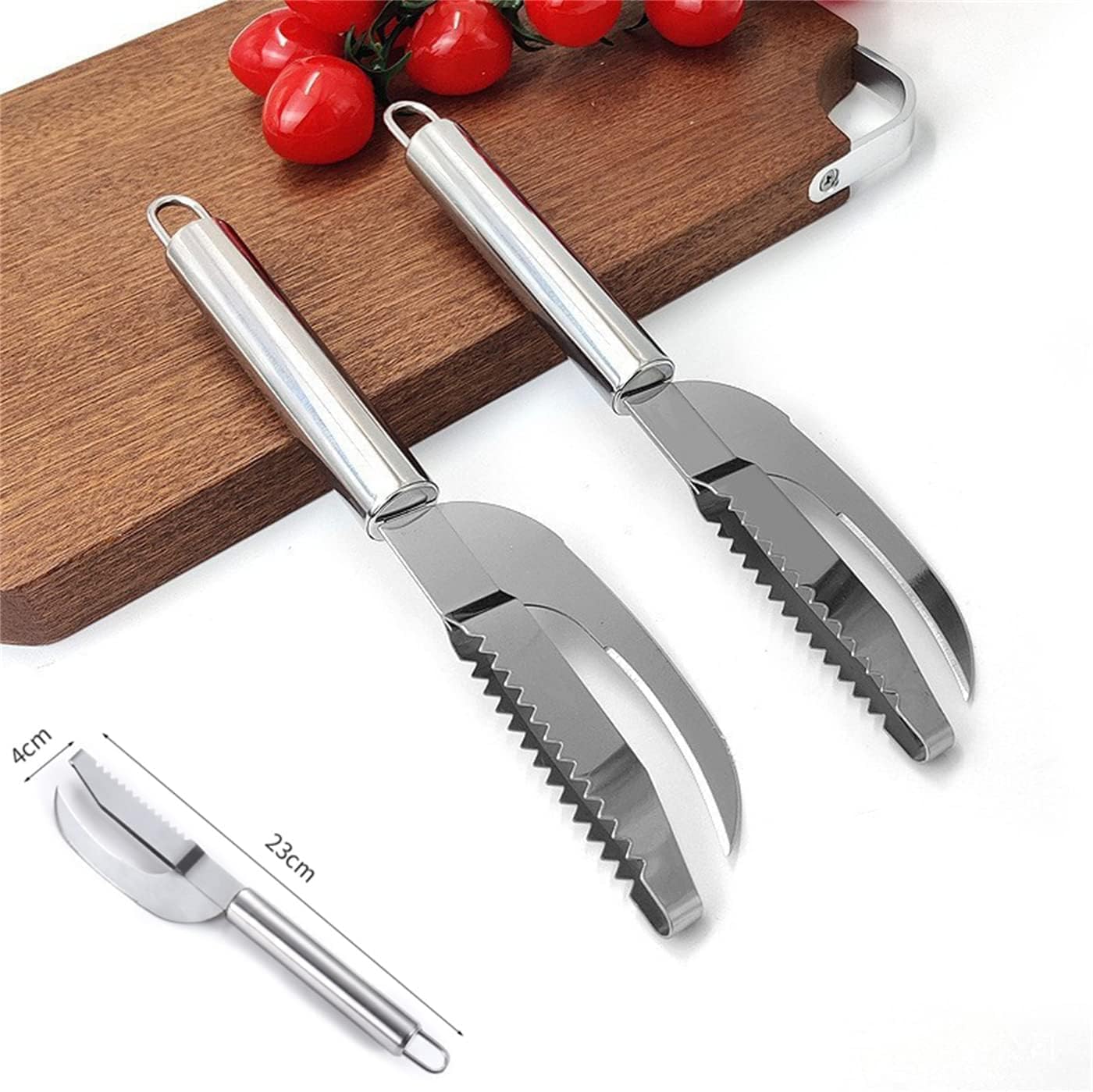 Stainless Steel 3-in-1 Fish Scaler & Knife – Sawtooth Scale Remover, Scraper & Cleaning Tool for Kitchen, Home & Restaurant