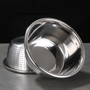 3-in-1 Stainless Steel Kitchen Strainer Set | Vegetable Cutter, Cheese Grater & Salad Maker | Multi-Purpose Drain Basket for Washing Fruits, Vegetables & Pasta