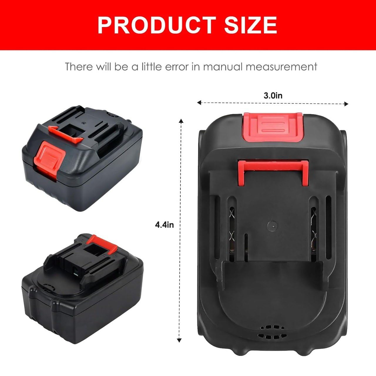 48V 2000mAh Lithium-Ion Rechargeable Battery for Cordless Power Tools – Compatible with Drills, Car Washers & More