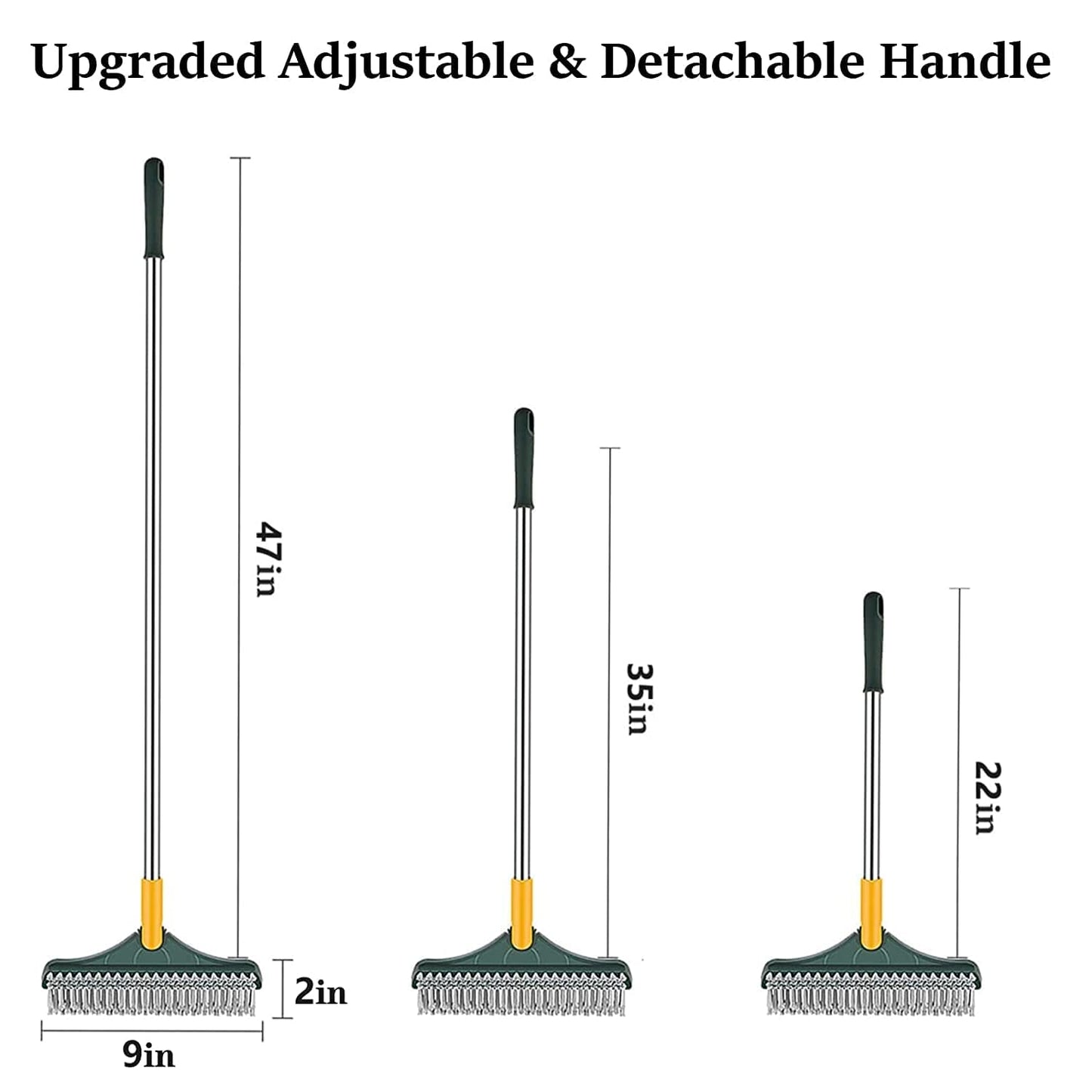 3 in 1 Tiles Cleaning Brush Versatile Brush and Wiper Combo