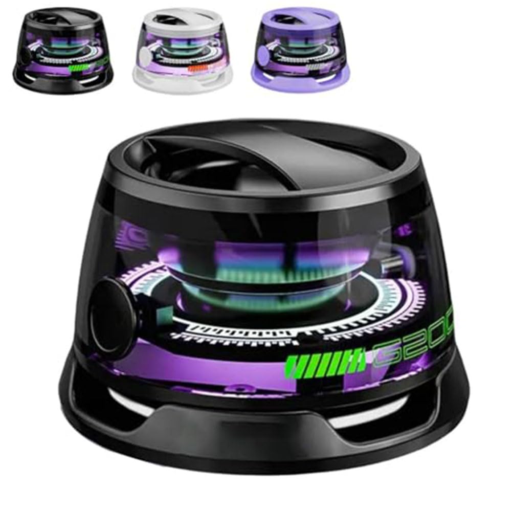 G200 Magnetic Bluetooth Speaker with RGB Lights | Mini Portable Wireless Speaker & Phone Stand | Waterproof 3D Surround Sound Pocket Speaker