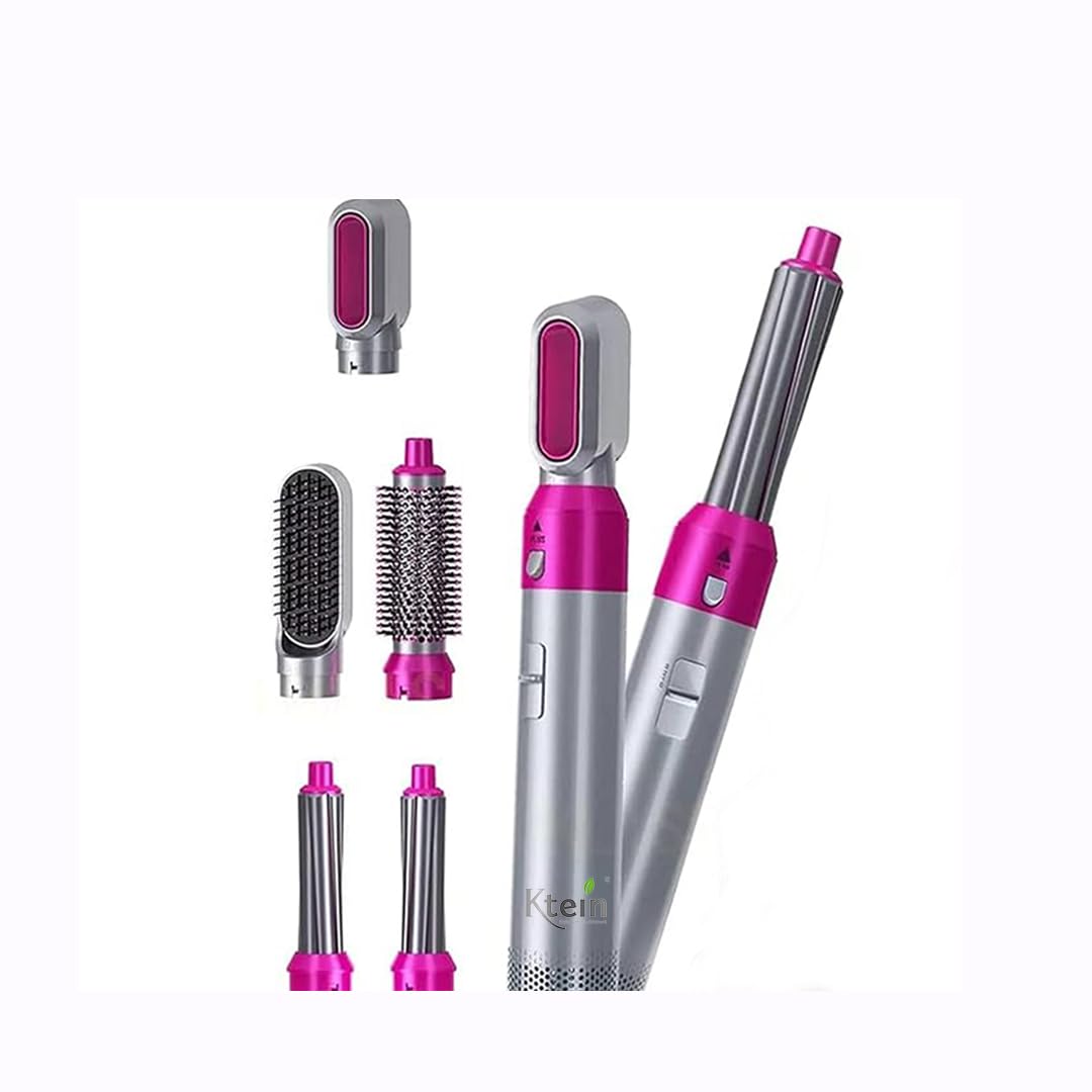 5-in-1 Hair Dryer Styling Tool | Curly, Straightening, Drying, & Styling Comb for All Hair Types