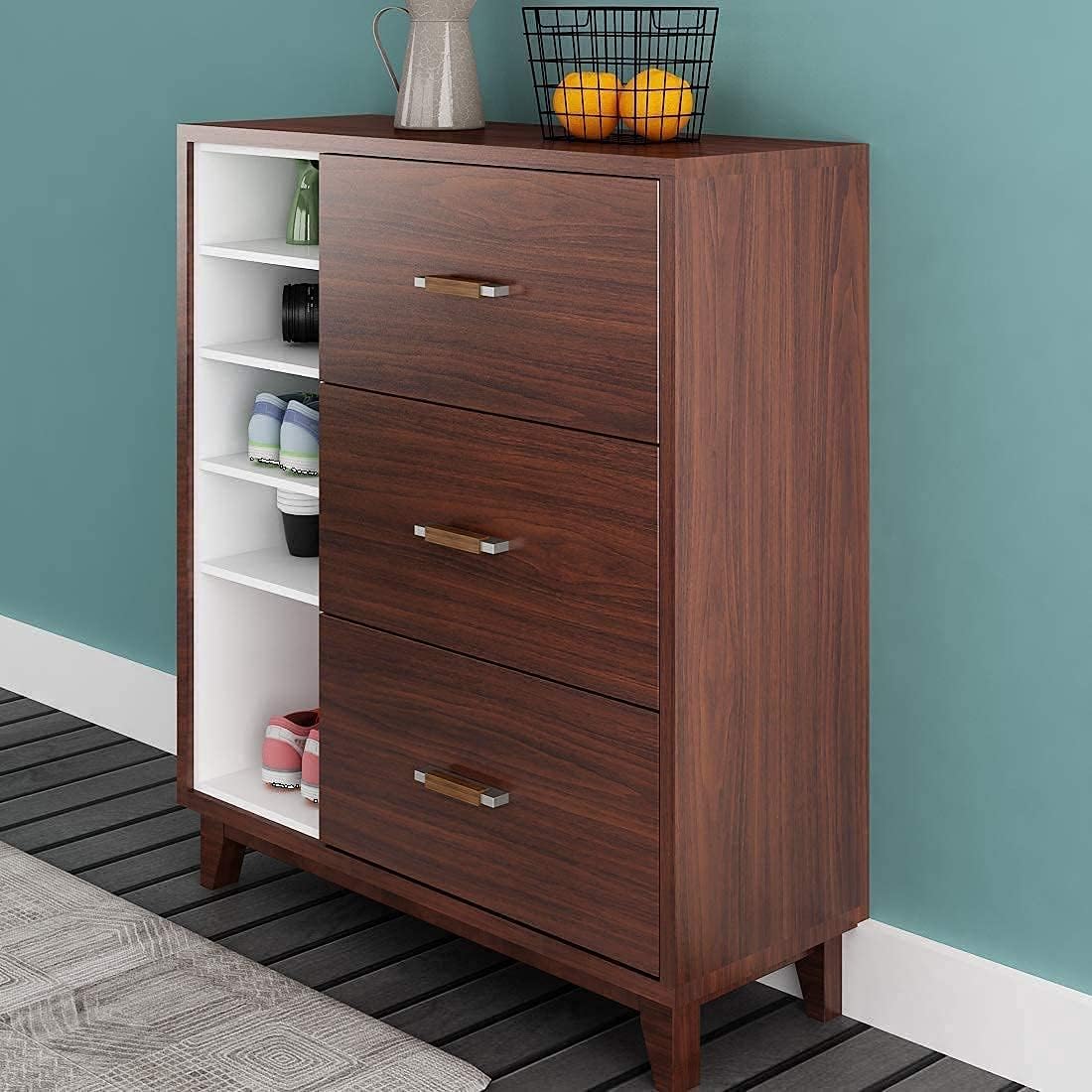 Vinyl Wallpaper Peel and Stick Waterproof Wallpaper - Dark Wood Brown