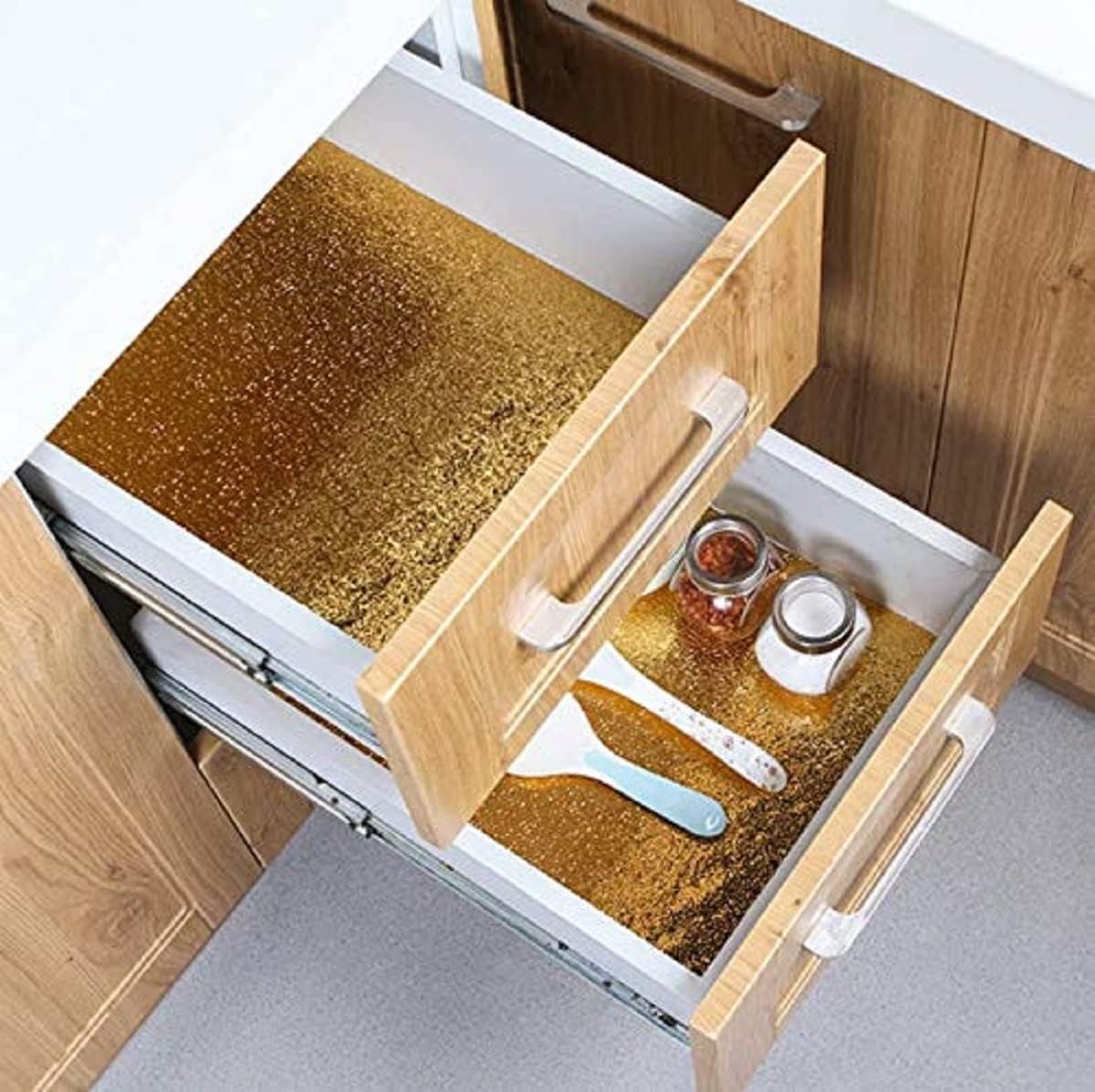 Golden Wallpaper Peel and Stick Waterproof Wallpaper - Golden