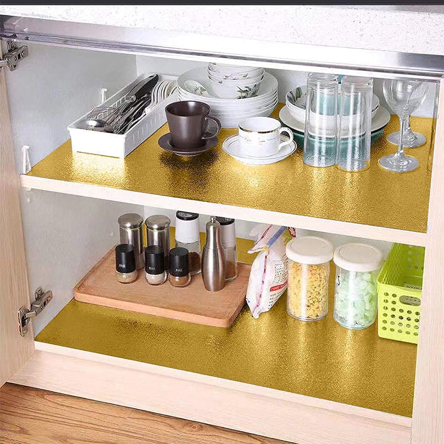 Golden Wallpaper Peel and Stick Waterproof Wallpaper - Golden