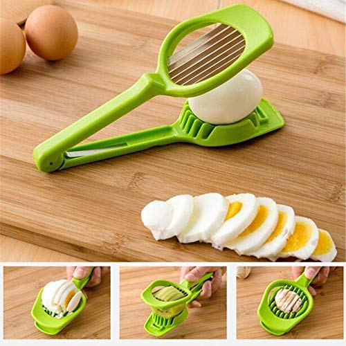 Handheld Egg & Fruit Slicer with 7 Stainless Steel Blades
