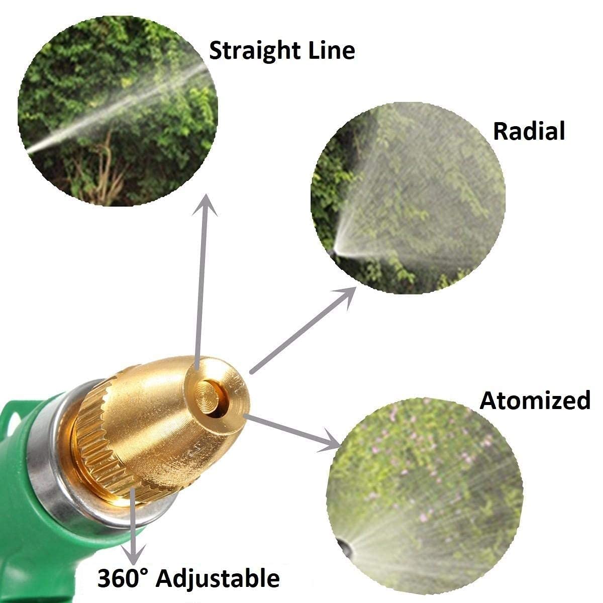 High Pressure Water Gun Nozzle with Steel Trigger - Ideal for Gardening, Car Washing, and Pool Cleaning - Water Spray Gun for Lawn and Flower Plants