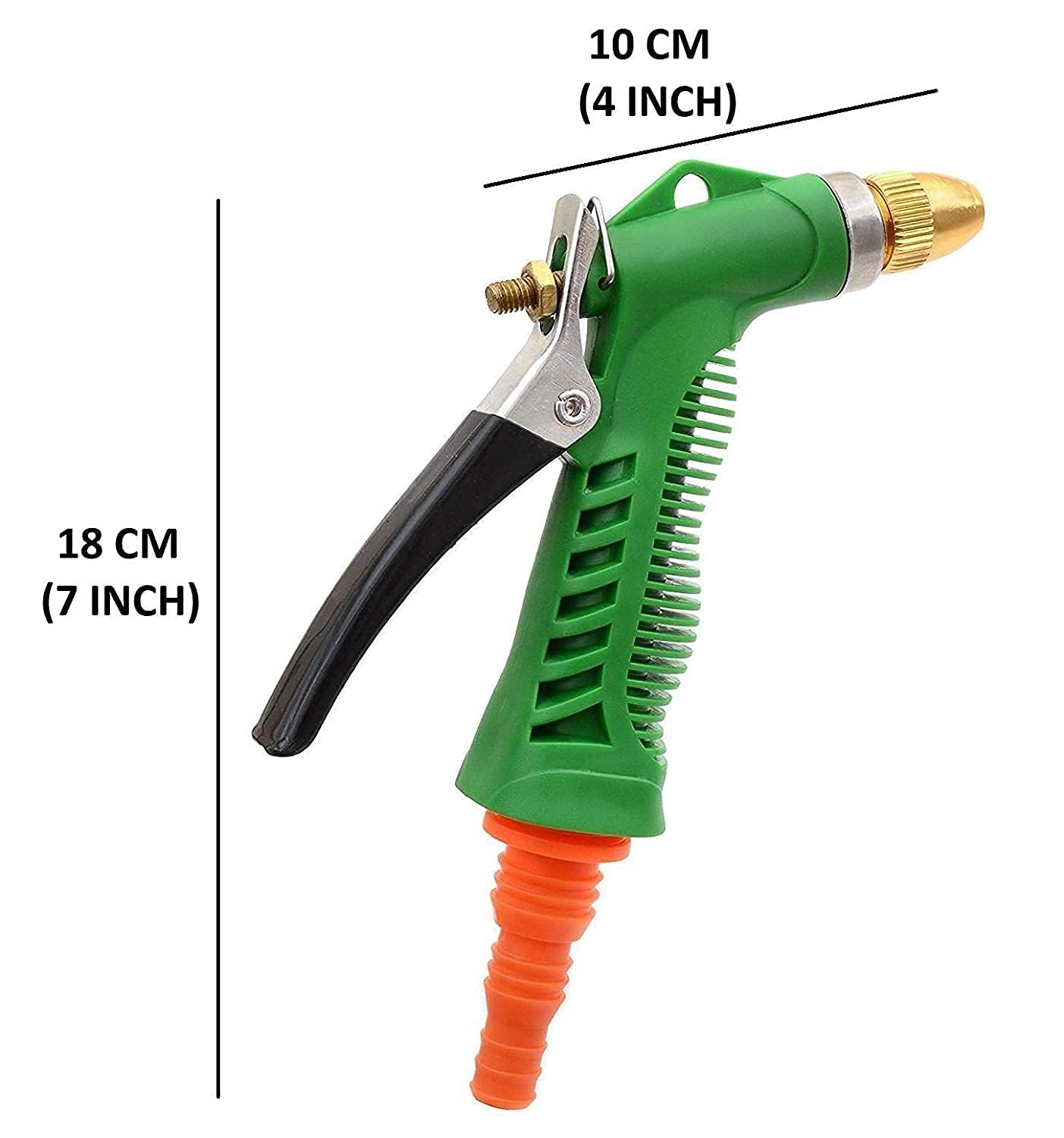 High Pressure Water Gun Nozzle with Steel Trigger - Ideal for Gardening, Car Washing, and Pool Cleaning - Water Spray Gun for Lawn and Flower Plants