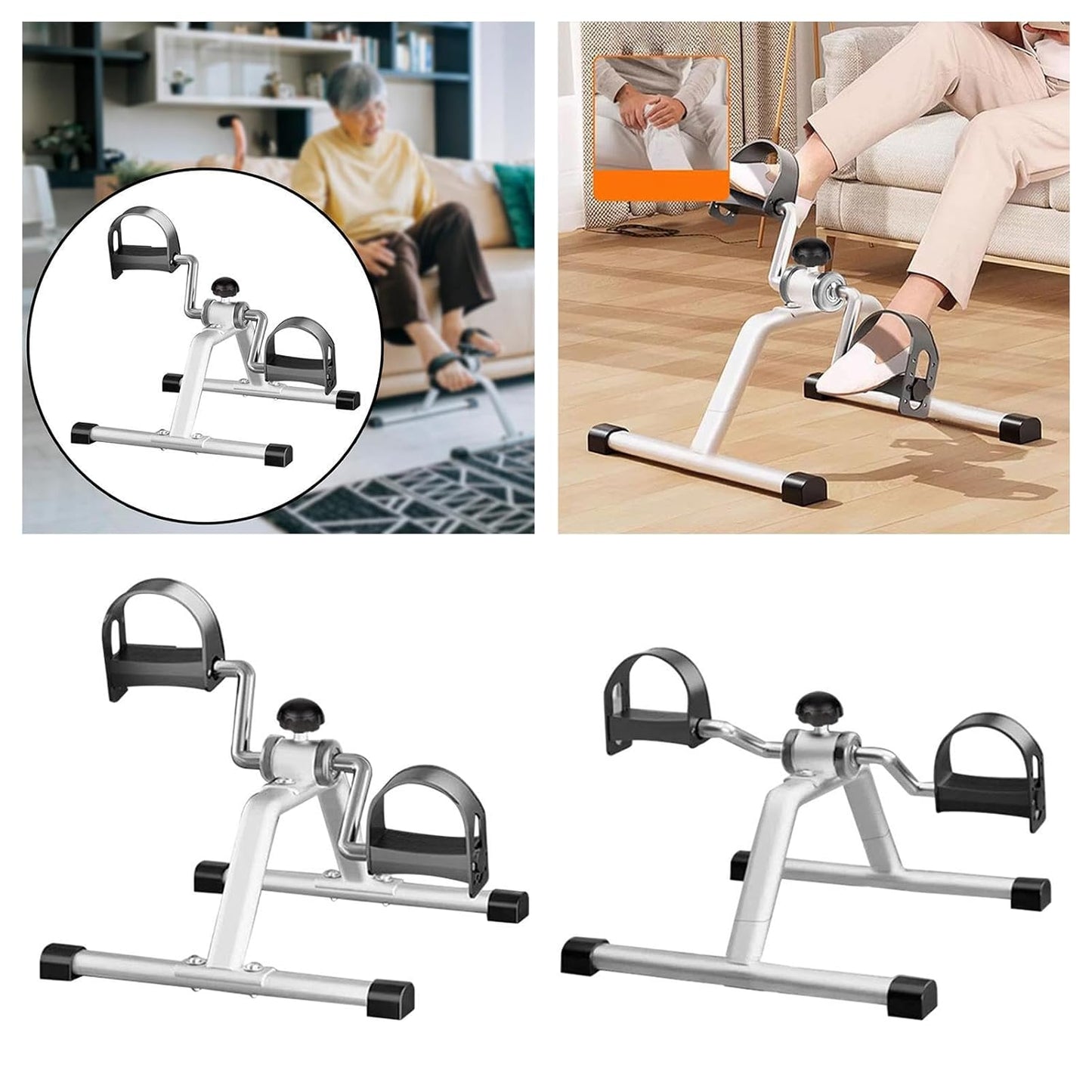 Mini Pedal Exerciser Fitness Bike for Home Cardio & Seniors