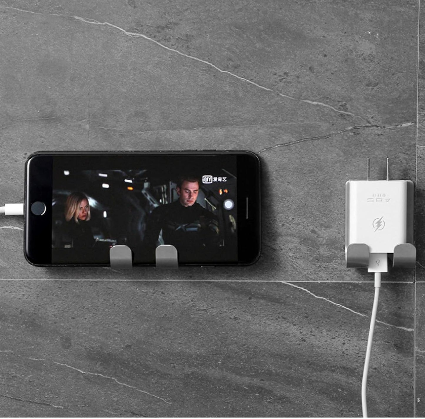 4 Pcs Razor Holder For Shower Stainless Steel Wall Power Plug Waterproof Self Adhesive