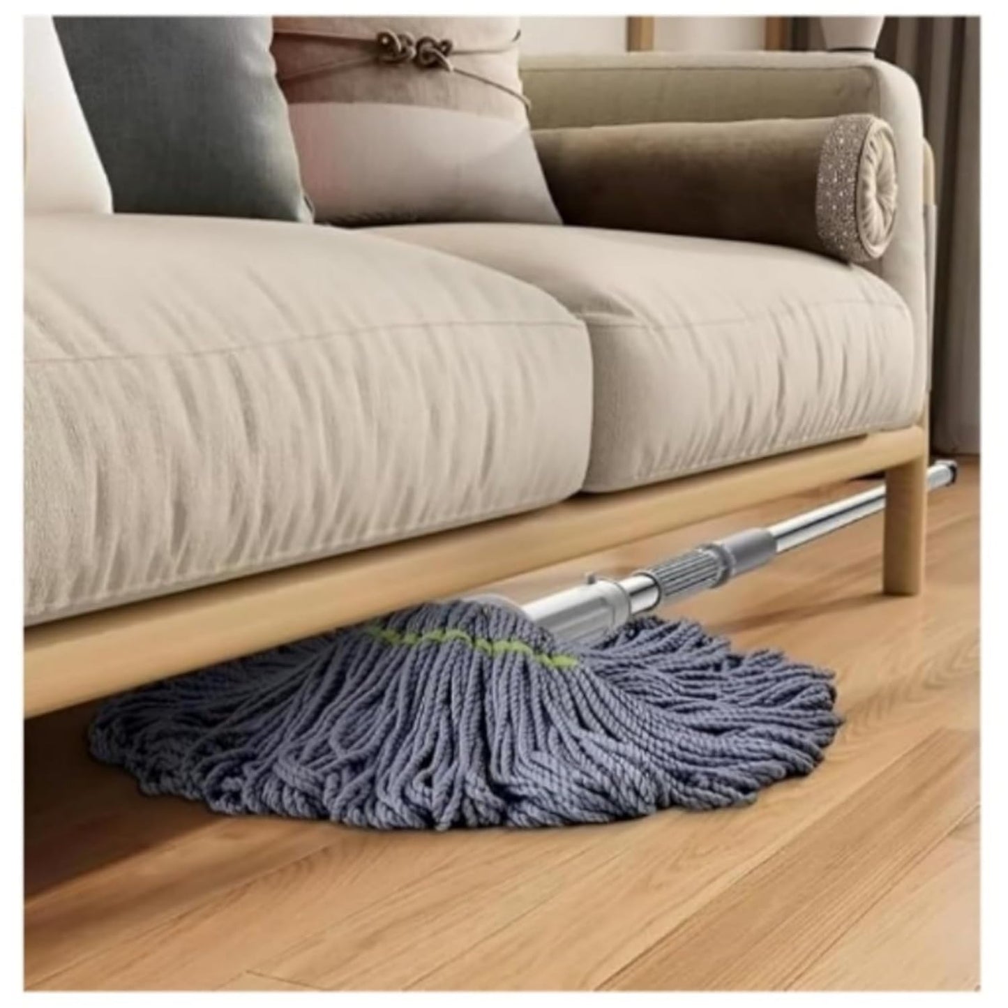 Self-Wringing Twist Mop with Extendable Handle - Microfiber Floor Cleaning Mop for Home, Office & Shops | 360° Swivel Head | Stainless Steel Telescopic Rod | Easy Wringing Technology