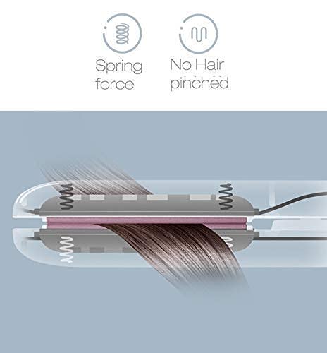 3-in-1 Mini Ceramic Hair Straightener Brush | Fast-Heating Anti-Scald Electric Comb | Perfect Hair Styler for Teens, Women & Men | Travel-Friendly with Storage Case