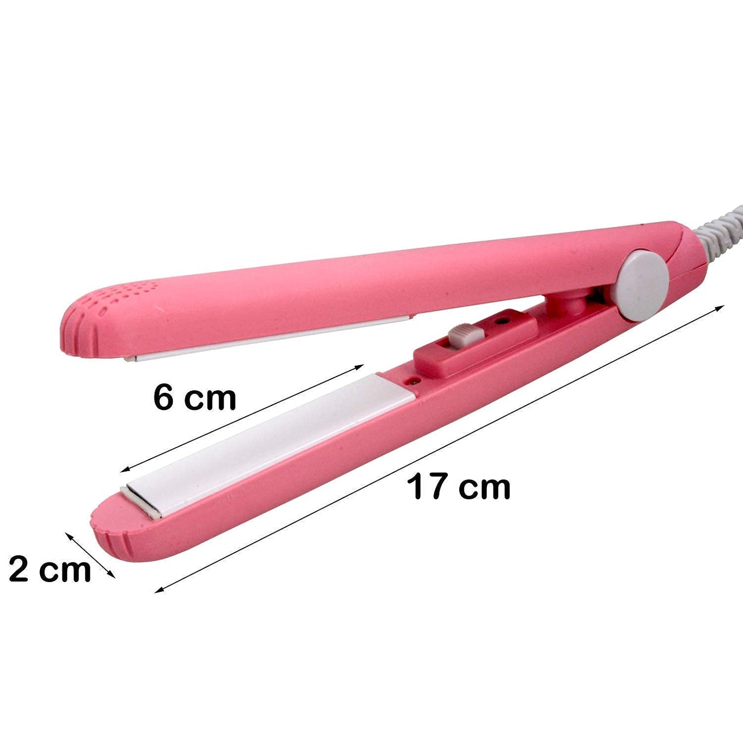 3-in-1 Mini Ceramic Hair Straightener Brush | Fast-Heating Anti-Scald Electric Comb | Perfect Hair Styler for Teens, Women & Men | Travel-Friendly with Storage Case