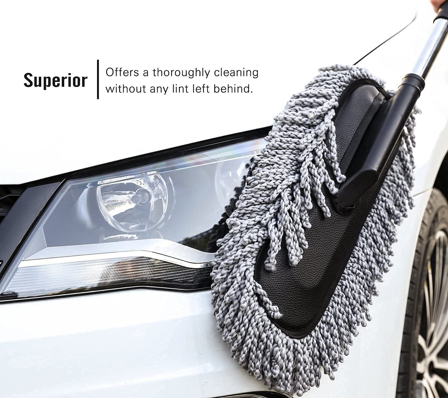 Microfiber Flexible Duster Car Wash | Versatile Cleaning Brush with Expandable Handle | Ideal for Home, Kitchen, and Car Cleaning Accessories