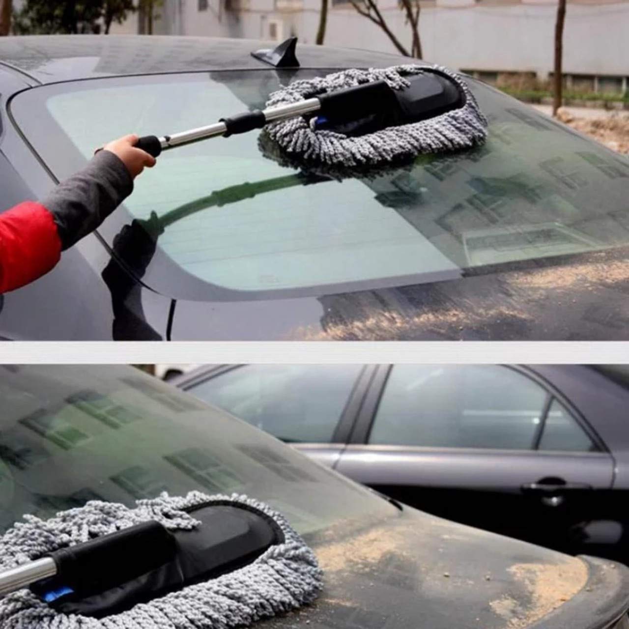 Microfiber Flexible Duster Car Wash | Versatile Cleaning Brush with Expandable Handle | Ideal for Home, Kitchen, and Car Cleaning Accessories