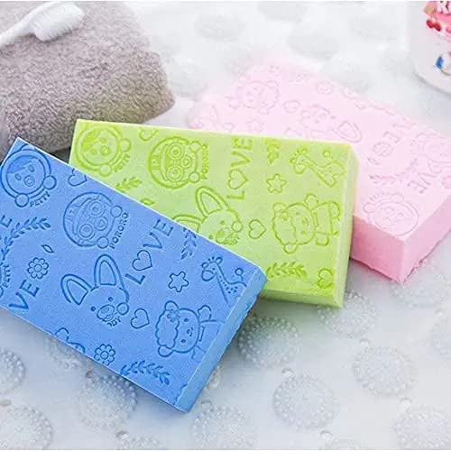 Japanese Exfoliating Bath Sponge PVA Body Scrubber for Dead Skin Removal Spa Cellulite Massager for Men & Women