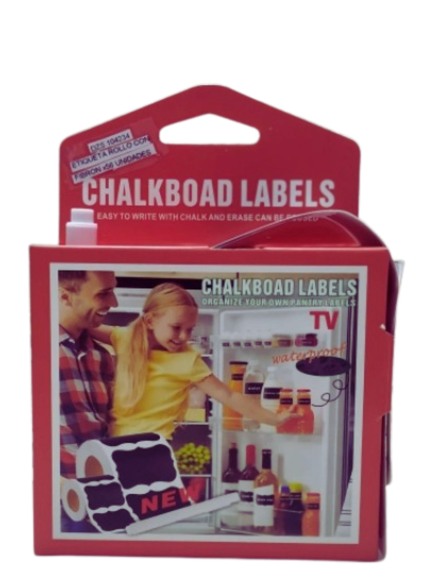 Waterproof Chalkboard Labels (Set of 50) - Reusable Vinyl Stickers for Kitchen Jars & Spice Boxes | Includes Chalk Pen | Pantry Organization for Indian Homes (2"x1.5")