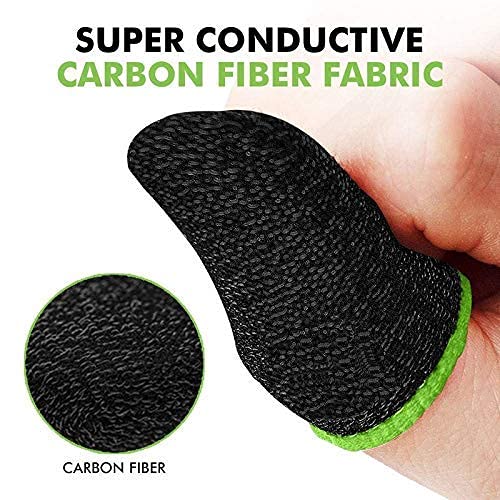 Anti-Slip Gaming Thumb Sleeves - Sweat-Proof, Touch Screen Sensitive (Multi-Color) 1 Pair