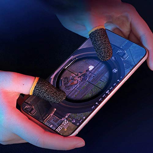 Anti-Slip Gaming Thumb Sleeves - Sweat-Proof, Touch Screen Sensitive (Multi-Color) 1 Pair