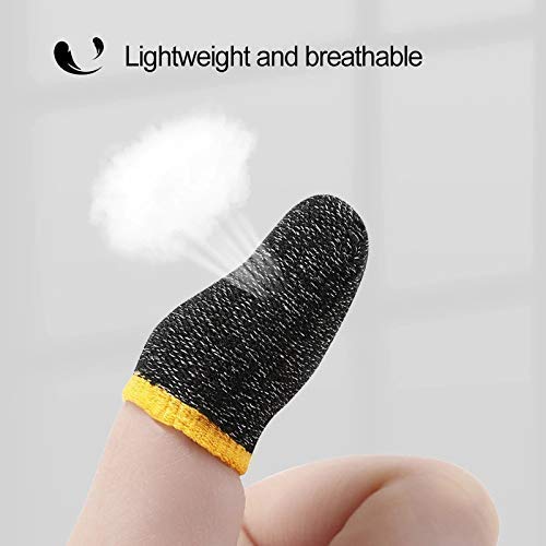 Anti-Slip Gaming Thumb Sleeves - Sweat-Proof, Touch Screen Sensitive (Multi-Color) 1 Pair