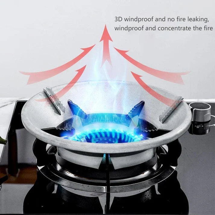 Gas Saver Stand Burner Jali For Home Gas Stove Fire & Windproof Energy Saving Chula Support Stand