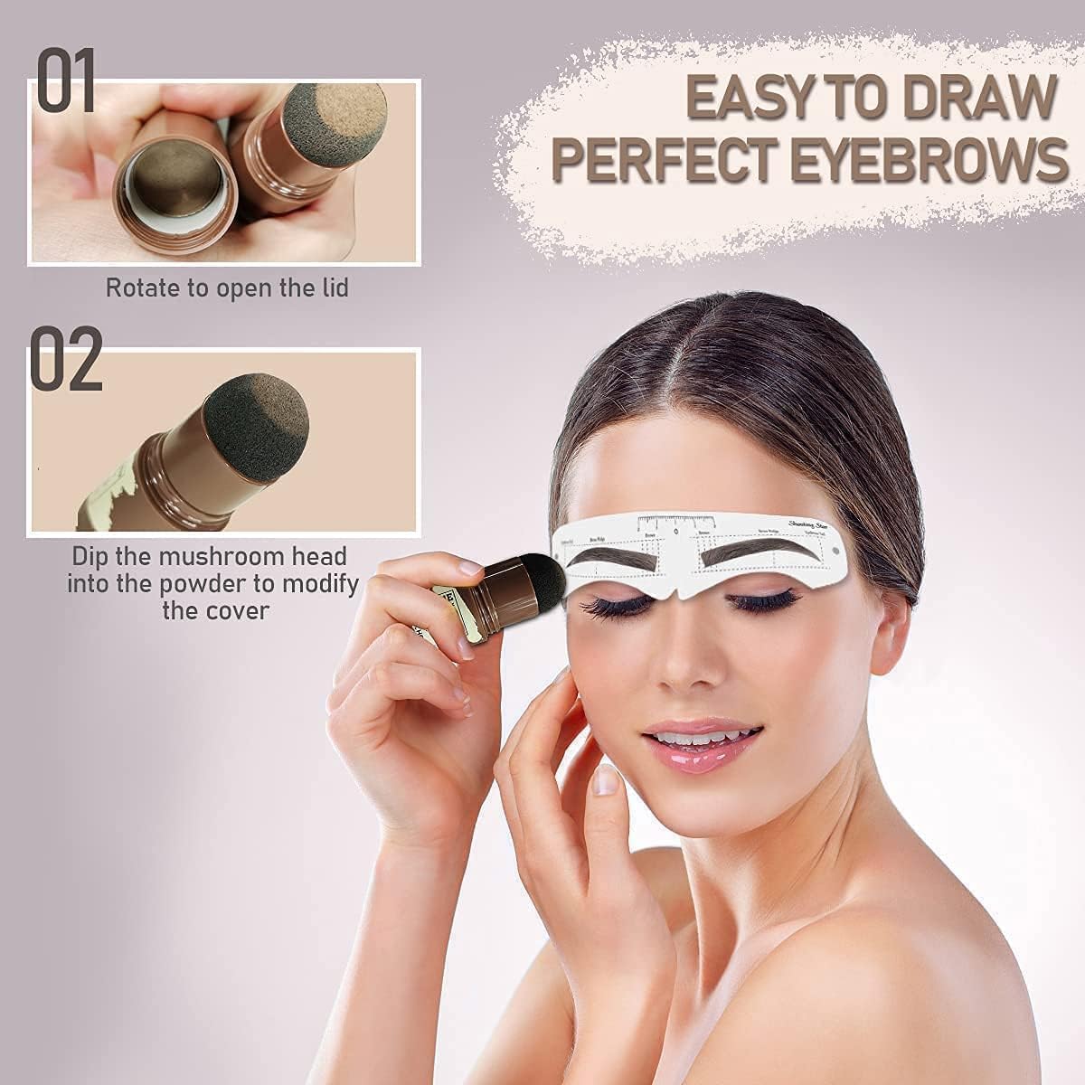 Natural Hairline Powder Stick | Quick Hair Root Touch-Up for Gray Hair | Sweatproof & Waterproof Hair Filler Powder