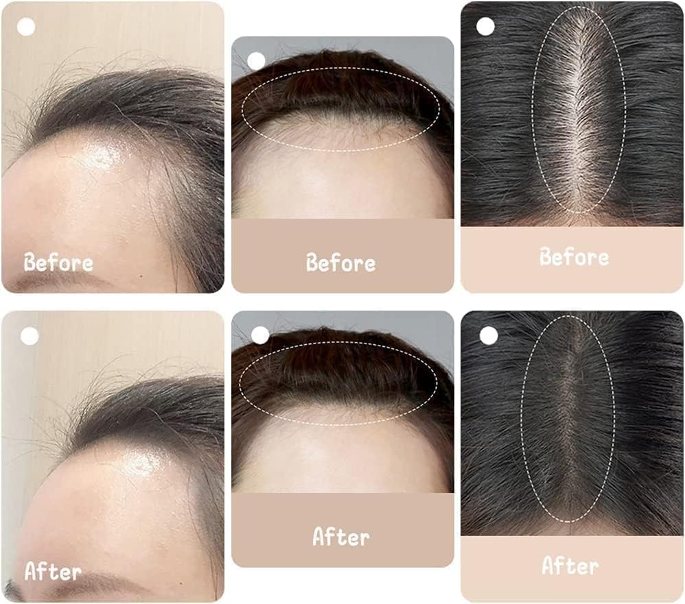 Natural Hairline Powder Stick | Quick Hair Root Touch-Up for Gray Hair | Sweatproof & Waterproof Hair Filler Powder (Brown)