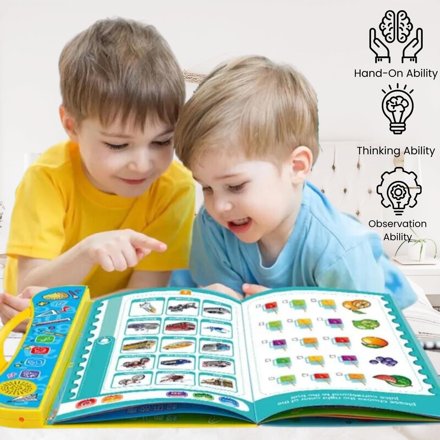 Interactive Musical Intelligence Book for Kids Electronic Activity Book for Boys and Girls (3+ Years)