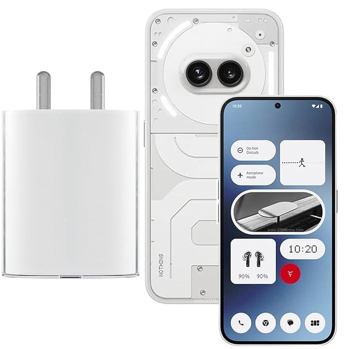 45W Nothing USB C Wall Charger With Cable Super Fast Charging Type C to Type C For Nothing Phone 2a/Phone 2/Phone 1, PPS PD
