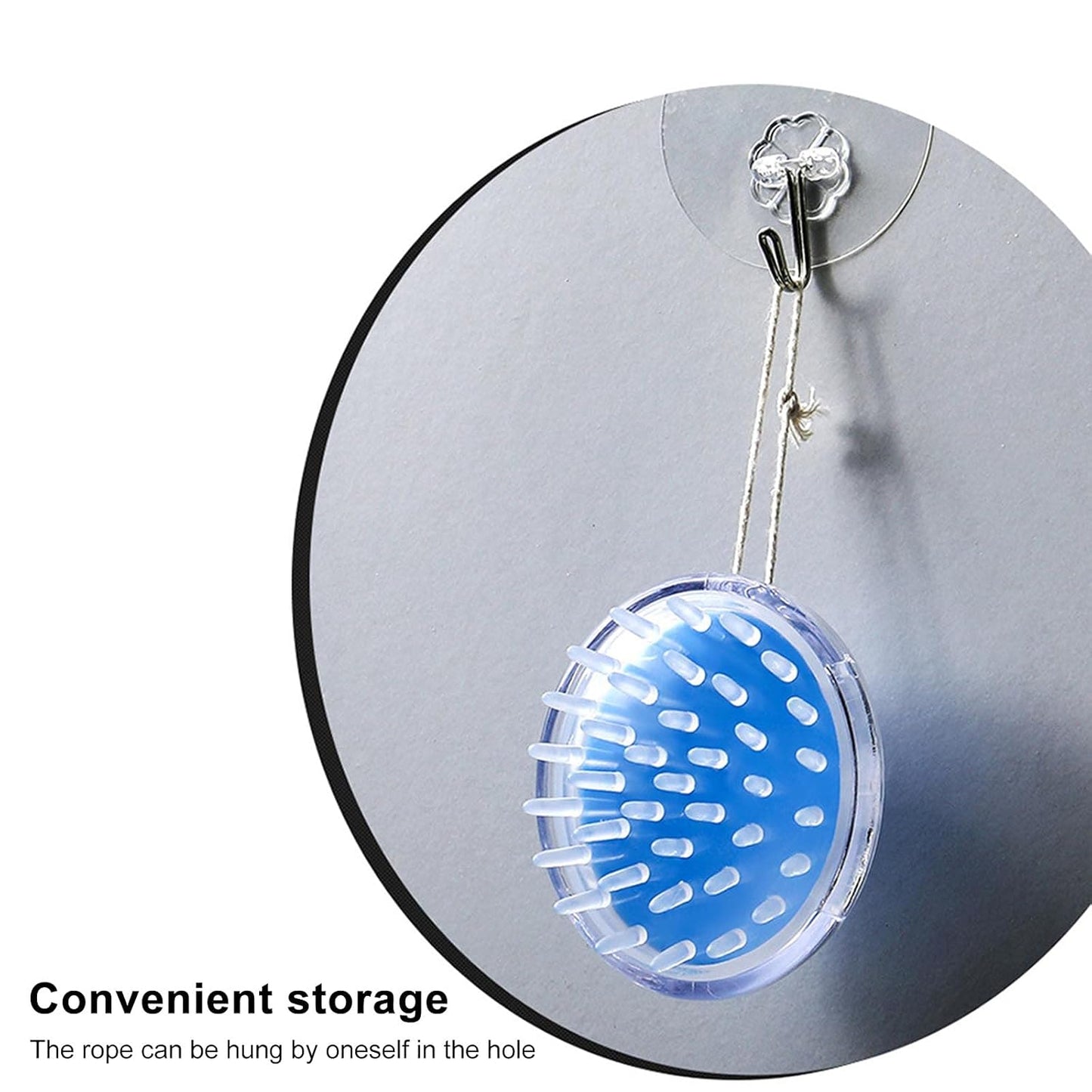 Deep-Cleaning Scalp Massaging Shampoo Brush | Perfect for Hair Care & Stress Relief | Waterproof Silicone Hair Washing Comb