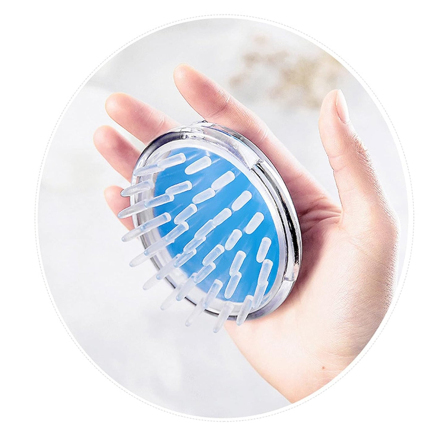 Deep-Cleaning Scalp Massaging Shampoo Brush | Perfect for Hair Care & Stress Relief | Waterproof Silicone Hair Washing Comb