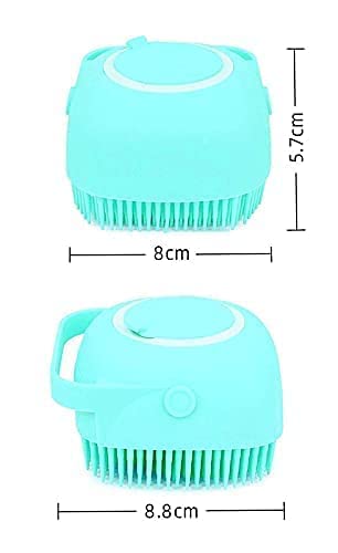 Silicone Body Bath Brush with Shampoo Dispenser | Soft Silicone Shower Scrubber & Skin Massager | 2-in-1 Bath Brush for Deep Cleansing & Exfoliation – Multicolor