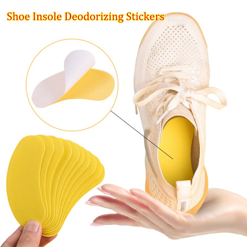 10Pcs Shoe Deodorant Patches - Odor Removal & Anti-Bacterial Stickers