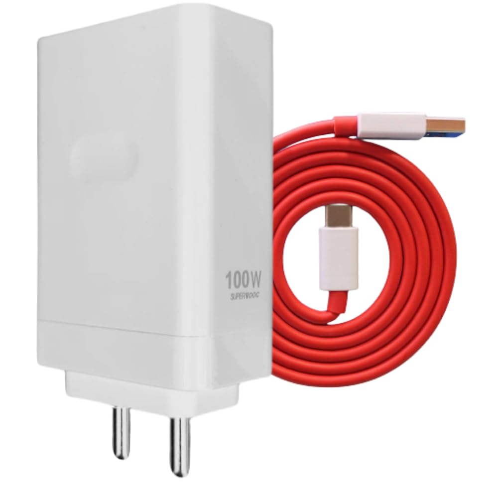 100W Super VOOC Charger with USB to C Cable Compatible with oneplus