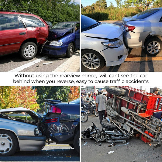 12” Wide Rear View Mirror – Anti-Glare Clip-On, HD Blue Glass