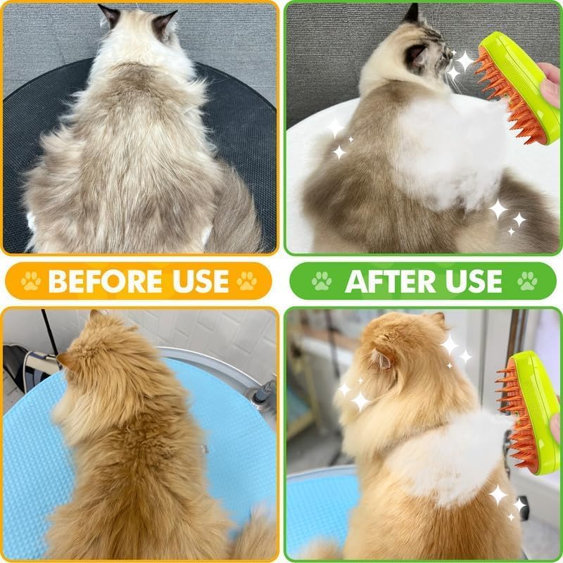 2-in-1 Mango Shape Pet Steam Brush