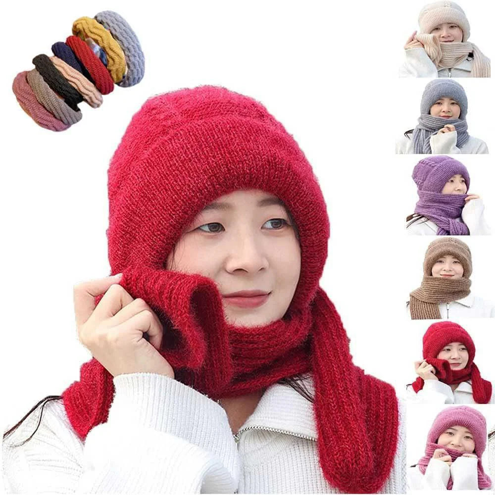 ❄️ 2-in-1 Winter Hat & Scarf for Women ❄️