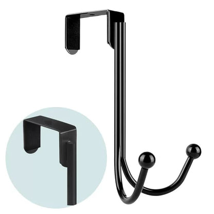 Metal Double Hook Over Door Hanger Pack Of 2 Pcs