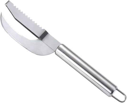 Stainless Steel 3-in-1 Fish Scaler & Knife – Sawtooth Scale Remover, Scraper & Cleaning Tool for Kitchen, Home & Restaurant