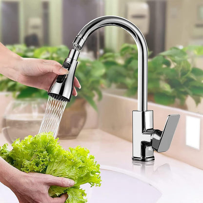 360° Kitchen Tap Extender with 3-Mode Water-Saving Aerator