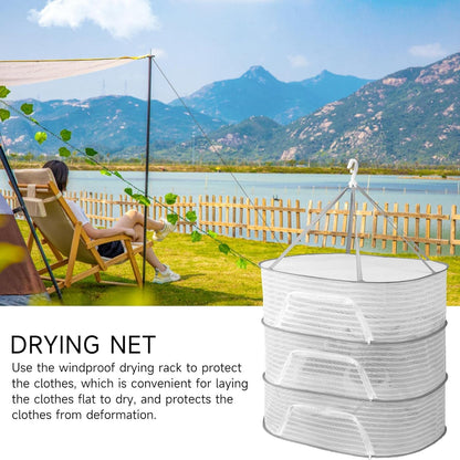 3 Layer Collapsible Mesh Herb Drying Rack – Hanging