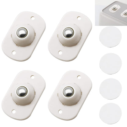 4-Piece Self-Adhesive Swivel Caster Wheels 360° for Furniture