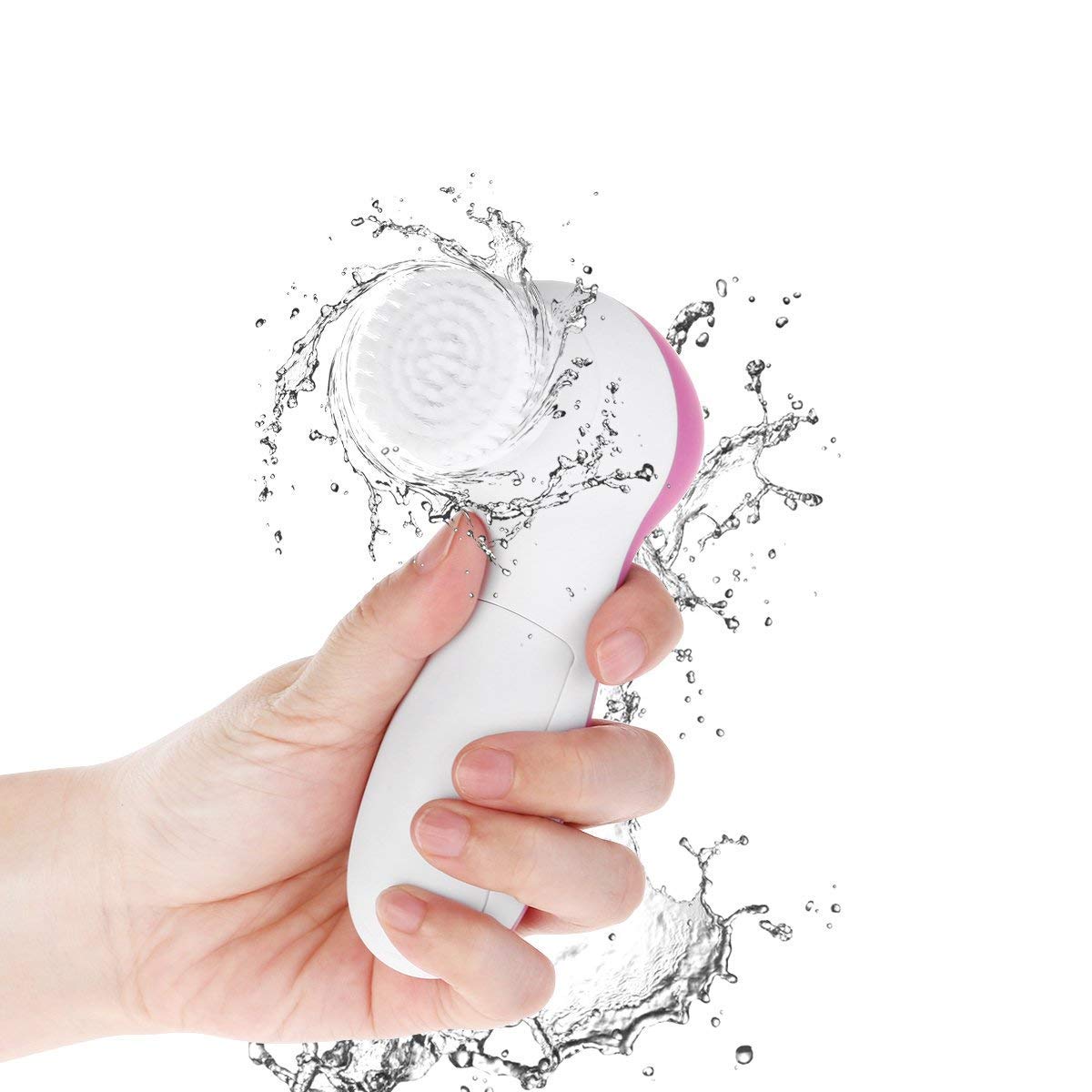 5-in-1 Electric Facial Massager Kit – Face Exfoliator & Skin Care Cleanser for Beauty & Relaxation