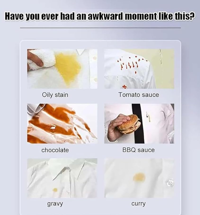 64 Pcs Clothing Stain Remover Wipes – Individually Wrapped, On-the-Go (Pack of 1, 64Pcs)