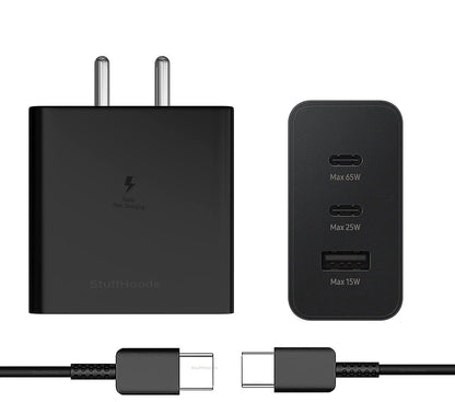 65W Power Adapter Trio for Samsung (without Cable)