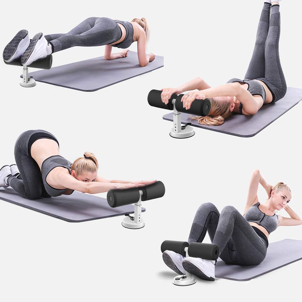 Adjustable Sit-Up & Push-Up Bar with Suction for Home Gym