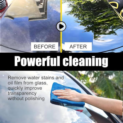 Windshield Cleaner & Oil Film Remover for Glass | 100ml Water Spot Remover for Auto & Home Glass Surfaces | Streak-Free Glass Cleaner for Car and Windows